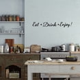 thumbnail image 3 of Eat Drink Enjoy Quotes Wall Stickers Vinyl Wall Decor Stickers DIY Saying Wallpaper Art Decal Sticker Home Decoration for Living Room Bedroom Black Kitchen Dining Room Decor 26.7x5in diy, 3 of 8
