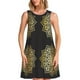 thumbnail image 1 of Balery Gold Mandala Vestidos de verano para mujer con estampado: vestido holgado sin mangas, vestido playero informal y cómodo para días calurosos., 1 of 7