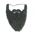 thumbnail image 4 of Yuyangstore Barba Falsa para Adultos Barba Larga Peluda Maquillaje Barba de Papá Noel Negro, 4 of 8