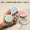 thumbnail image 3 of 3 Pieces Sewing Tape Measure 1.5m, Retractable Measuring Tape for Body Measurements Soft Tape, Double-Sided Tape Measure for Tailor Sewing Diet, Body Measuring Tape, 3 of 5