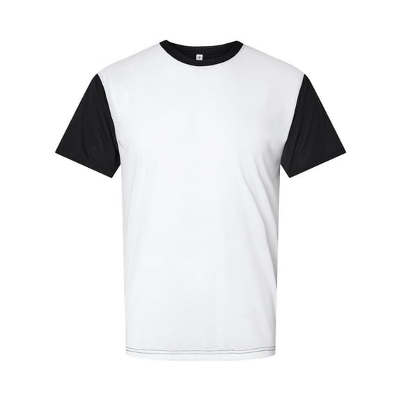 Sublivie S1902 Men's Blackout Sublimation Polyester T-Shirt (2 PACK)