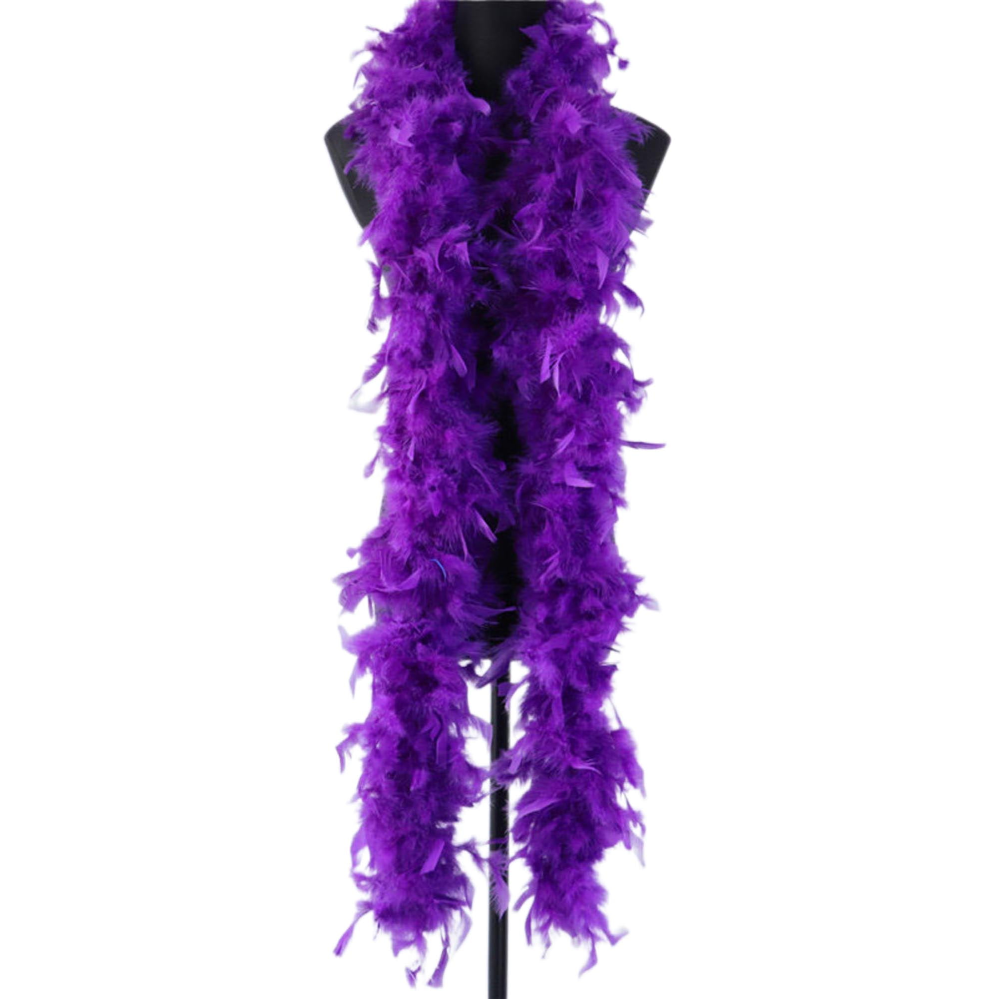 Womens Men 80g/2m Feather Boa Long Colour Feather Boa Fancy Dress