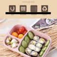 thumbnail image 4 of Bento Box Food Grade Wheat Straw Storage Case Portable Food Storage Container Microwave Lunch Box Household Picnic Accessories beige 1, 4 of 6