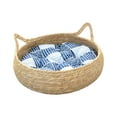 thumbnail image 4 of TISHITA Scratching Cat Bed with Removable Cushion Accs Comfortable Washable Four Seasons Blue 35cm, 4 of 8