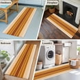 thumbnail image 5 of Burnt Orange Ombre Stripe Runner Rug 2x6 FT,Non Slip Hallway Rugs,Farmhouse Striped Gradient Washable Soft Floor Carpet Throw Runner Carpet Long Rugs for Entryway Kitchen Bedside Sliding Door, 5 of 8