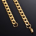 1 piece Length 21cm100cm Gold Color Flat Curb Chain Necklace 3mm9.5mm