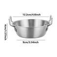 thumbnail image 6 of Gnmfd 304 Stainless Steel Double Ear Salad Bowl, Large Mixing Serving Bowl for Pasta Fruit Vegetable Salads, Multipurpose Kitchen Dinner Table Entertaining, 6 of 6