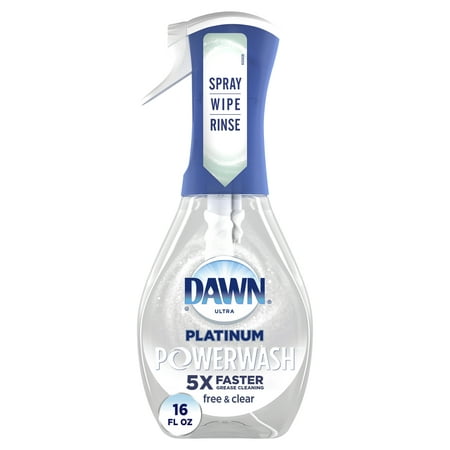 Dawn Free & Clear Powerwash Dish Spray, Dish Soap, Pear Scent, 16 oz