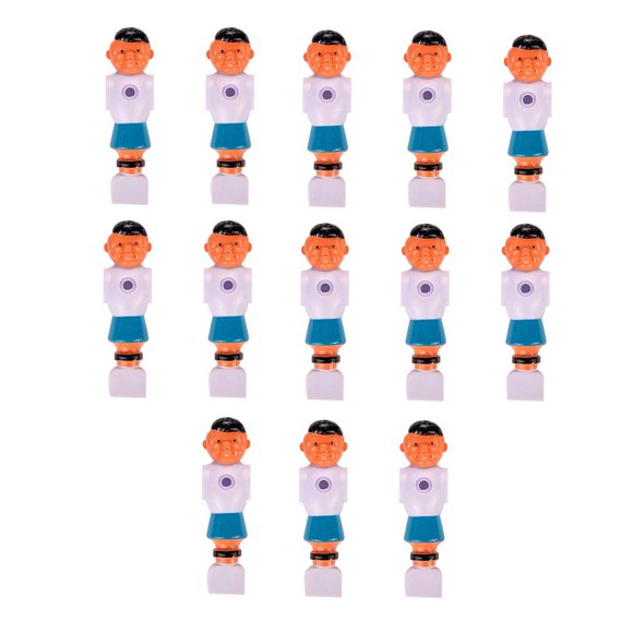 Suzo-Happ Set of 26 Blue and Red Foosball Men with Rounded Feet