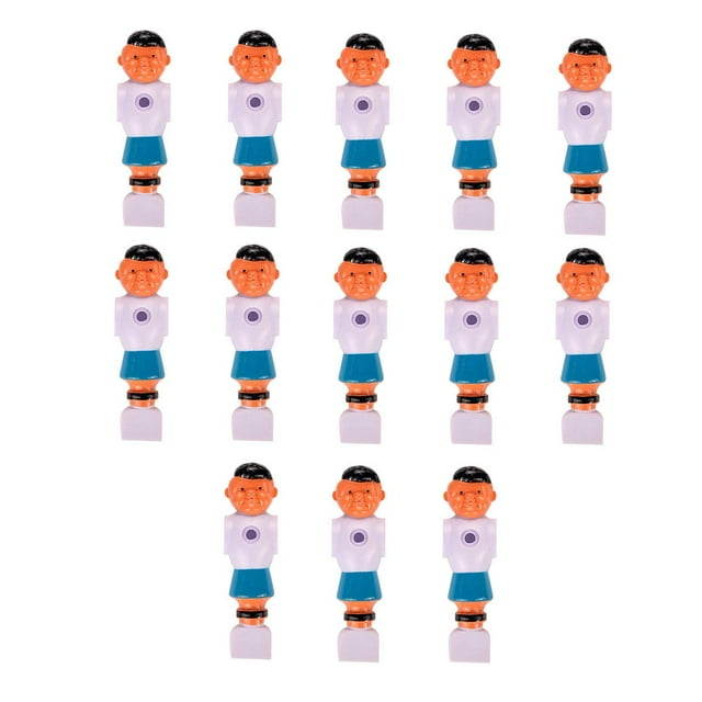 Suzo-Happ Set of 26 Blue and Red Foosball Men with Rounded Feet