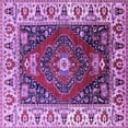 thumbnail image 1 of Ahgly Company Indoor Square Persian Purple Traditional Area Rugs, 8' Square, 1 of 4