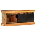 thumbnail image 3 of vidaXL Meuble TV 110x30x45 cm en Bois Massif de Récupération, 3 of 5