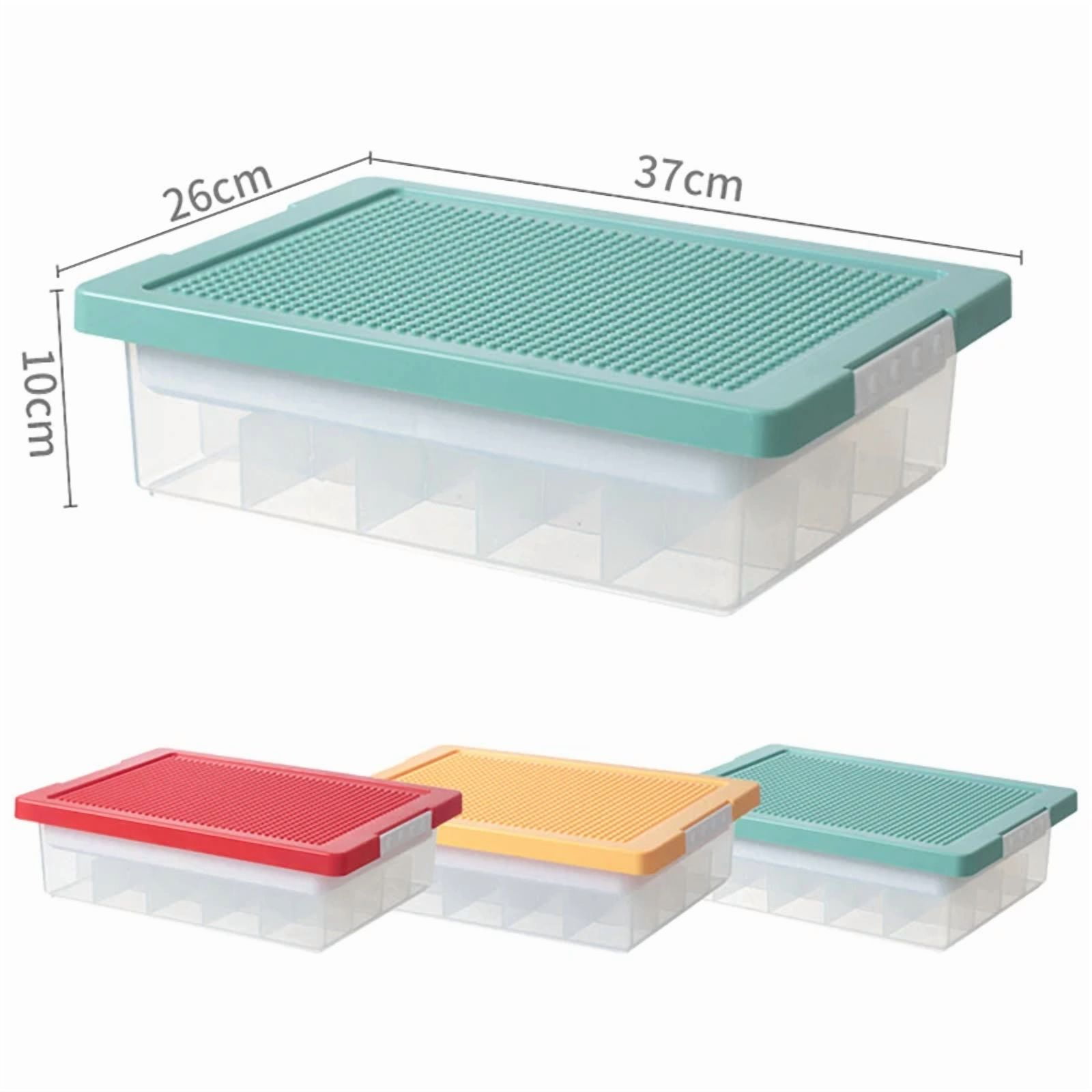 CHUNYAN Kids Building Blocks Lego Storage Box Plastic Container 2 Layer Removable Lids Toy Storage Organizer Box Organizador Home Gadget