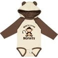 thumbnail image 3 of Inktastic Mimi Little Monkey Grandchild Boys or Girls Long Sleeve Baby Bodysuit, 3 of 5