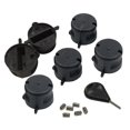 thumbnail image 4 of koolsoo Planche de Surf Plug, 6Pcs Planche de Surf Queue Gouvernail Fente Queue Gouvernail Ronde Tasse avec Vis, 4 of 8