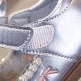 thumbnail image 6 of hoksml Girls Cherry Embroidery Mary Jane Flats with Pearl Trim, Adjustable Strap Bow Decor Dress Shoes for Kids Party and Daily Wear, 6 of 9