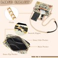thumbnail image 3 of FORMRS Women Crossbody Purse with Chain Strap Vegan Leather Shoulder Handbag, Beige Floral, 3 of 7