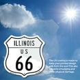 thumbnail image 5 of Illinois Route Marker Shield Sign Us 66 (5 Pack) 6 inch X 6 inch Shield Shaped Heavy Duty 3.2 mil Vinyl Decals Weather Resistant, UV Protected for Workplace Made in the USA, 5 of 6