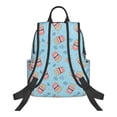 thumbnail image 2 of Naloa I Am A Fan Popcorn Print Lightweight DayBackpack Suitable for school, work, shopping, travel, etc., 2 of 5
