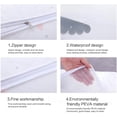 thumbnail image 5 of Bolsa de ropa transparente de PEVA (1 unidad), bolsa para guardar ropa, cajas de almacenamiento (nubes), 5 of 5