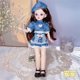 thumbnail image 1 of 1/6 30cm BJD Fat Doll Girl Activity Joint Comic Face Set Dress Up Regalo De Cumpleaños Juguete Muñeca Y Ropa, 1 of 4