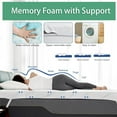 thumbnail image 3 of Extra Firm Mattress Topper Full, 3 Inch Memory Foam Mattress Topper Cooling Gel Bamboo Charcoal Bed Topper for Pain Relief, High Density Firm Mattress Pad with Removable Cover, 3 of 7