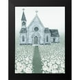 thumbnail image 2 of Hollihocks Art 19x24 Black Modern Framed Museum Art Print Titled - Holy Spirit Lead Me, 2 of 5