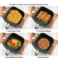 thumbnail image 3 of WE-POLUJ 6 Quart Air Fryer Oven Nontoxic Stainless Steel Grill Plate For Multiple Foods, 3 of 10