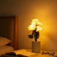 thumbnail image 6 of LED Rose Night Light with Vase - Artificial Silk Flower Lamp for Home Decor, Wedding Centerpieces, and Relaxing Gifts for Women on Birthday, Valentine's, and Anniversary, 6 of 6