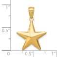thumbnail image 5 of 14K Yellow Gold Charm Pendant 23 mm 17 Polished 3-D Star, 5 of 5