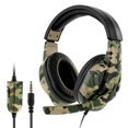 thumbnail image 1 of Sywqhk Auriculares para juegos con cable de 3,5 mm Camuflaje Over Ear Auriculares con / Mic para PS4 PS3 PC, 1 of 9
