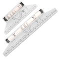thumbnail image 5 of Worgeous 2pcs Multi-purpose Rolling Ruler Plastic Measuring Rolling Ruler for Drawing Design, 5 of 8