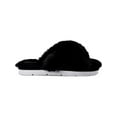 thumbnail image 4 of Dolce Vita Womens Pillar Faux Fur Lined Slide Slippers Black 10 Medium (B,M), 4 of 5