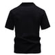 thumbnail image 4 of pstuiky camisetas de hombre, Camiseta de manga corta con doble costura para hombre, talla grande, con base en barbecho camisetas de hombre xl, 4 of 4