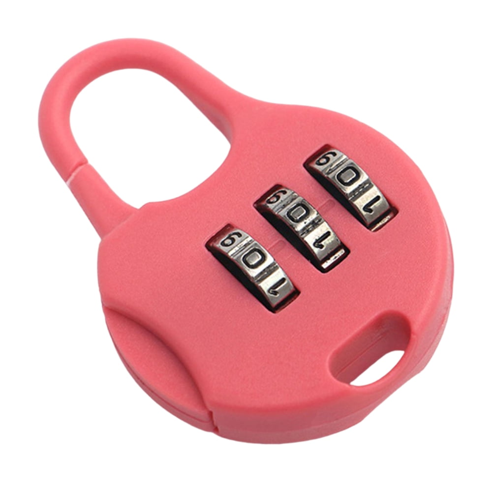 Mini Padlock, BARRYSAIL 3 Pcs Small Locks Set with 3 Digits Combination for  Kids Diary Backpack Zipper (Black+Blue+Pink)