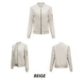 thumbnail image 2 of U.Vomade Mode Veste Automne Hiver pour Femmes Décontractée Couleur Unie Veste en Coton Fine, 2 of 6