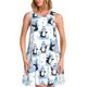 thumbnail image 1 of Disketp Playful Penguins and Snowmen para Vestido sin Mangas para Mujeres, Vestidos de Verano para Mujeres, Casual y Holgado para la Playa, 1 of 7