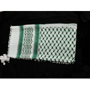 Palestine Keffiyeh Shemagh Unisex Scarf 48x48 Cotton Arafat Hatta Arab Style Scarf With Long Tassle