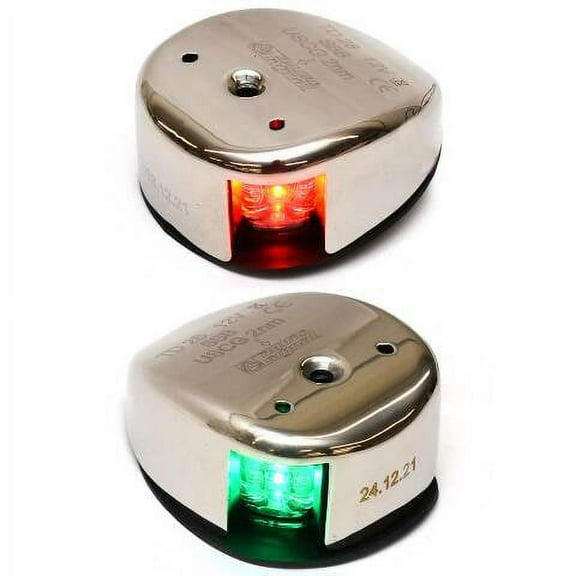 Aqua Signal Boat LED Navigation Bow Lights | Series 28 SS (Set of 2)