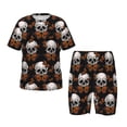 thumbnail image 1 of Balery Butterfly Skull Conjunto de Pijama Infantil de Manga Corta con Estampado – Ropa de Dormir de Algodón Suave-Small, 1 of 6