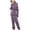 Purple, variant on Teissuly Womens Pajamas Sleepwear Long Sleeve Hooded Pajamas Two Piece Set Home Service