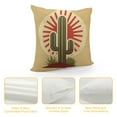 thumbnail image 4 of QZHH  Throw Pillow Cover Brown Arizona Desert Cactus at Sunset Old Southwest Square Decorative Throw Pillow Cushion Case for Home Couch Living Room Bed Sofa Car Pillowcase, 4 of 5