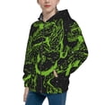 thumbnail image 2 of Naloa DINOSAUR IN SPACE Teenage Zipper Hoodie, Long Sleeve Zip Up Hoodies Casual Jackets Tops for 7-12 Years-Small, 2 of 6