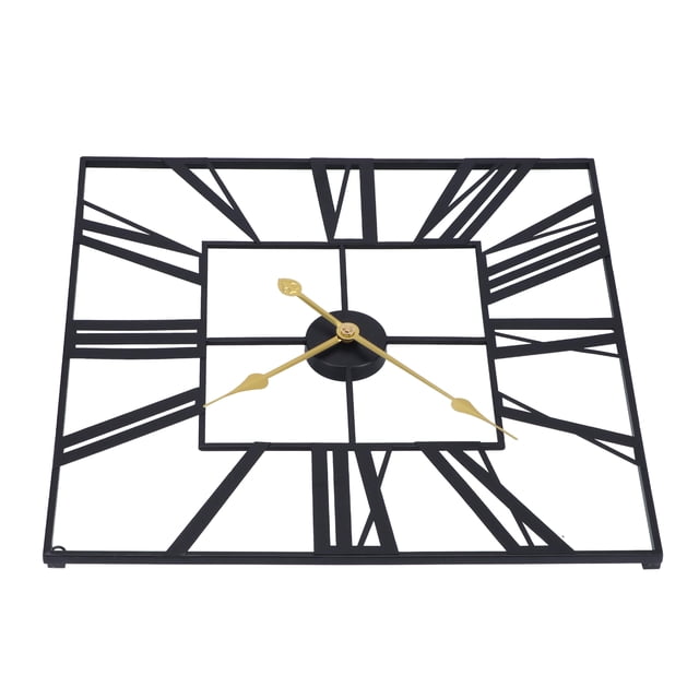 Reloj de pared grande, reloj de pared de hierro pintado, reloj de pared grande, reloj de pared silencioso, funcionalidad versátil