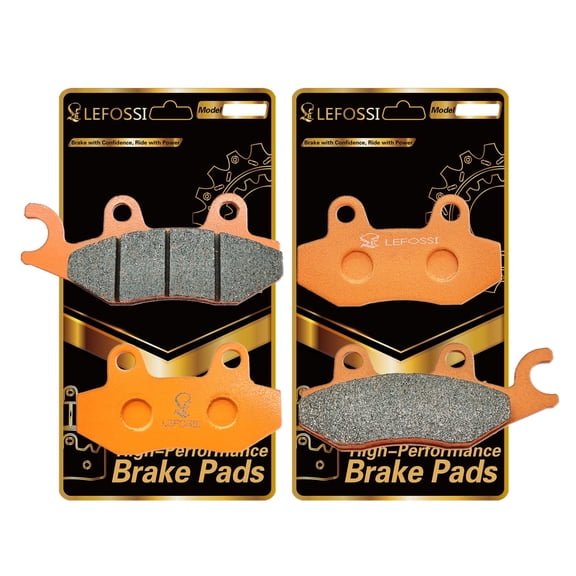 LE LEFOSSI Front Rear Carbon Fiber Brake Pads Compatible with Fit Kawasaki 650 Kl650 Klr650 Klr-650 2008 2009 2010 2011 2012 2013 2014 2015 2016 2017 2018 2019 2020 2021 2022 2023 FA228F FA197R