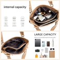 thumbnail image 5 of Sunyuer Vintage Large Capacity Shoulder Crossbody Tote Bags for Women PU Leather Hobo Satchel Y2K Purses Commute Travel Bags, 5 of 7