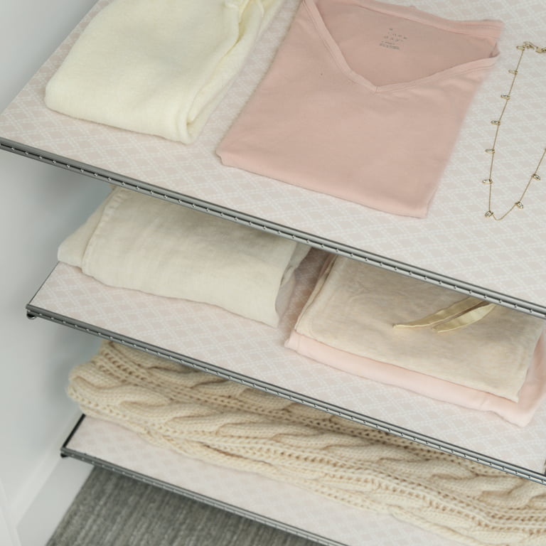 Con-Tact Shelf Liner, Non-Slip Fabric Back Grip, Tan Pajama Stripe