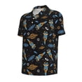 thumbnail image 2 of Rocae Space Rocket for Men's Short Sleeve Polo Shirt, Quick Drying Performance Moisture Wicking Sports Men's Golf Shirt 3X-Large, 2 of 9