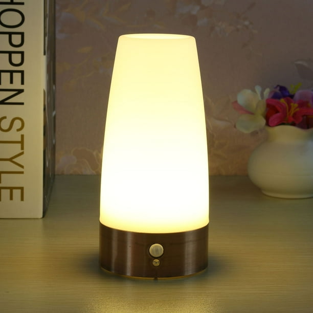 Auto Dimmable LED Desk Lamp Wireless PIR Motion Sensor Night Light