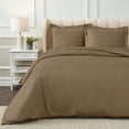 thumbnail image 2 of Superior Egyptian Cotton Duvet Cover Set, Full/ Queen, Taupe, 2 of 8